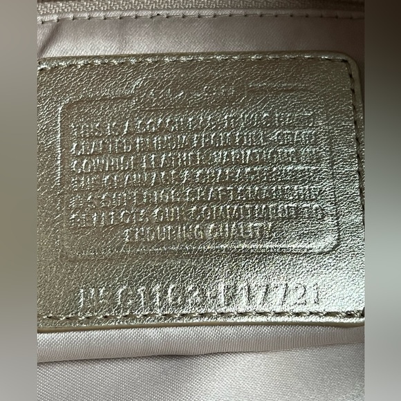 Coach cream/white metallic gold Gallery Lurex - Picture 8 of 12